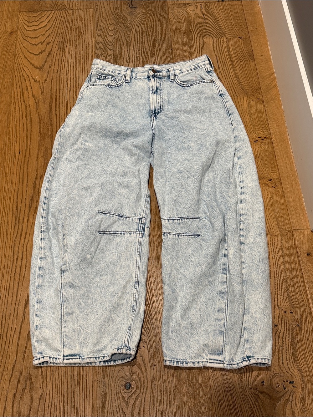 GAP horseshoe high rise barrel jeans 6
